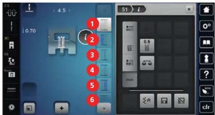 BERNINA 790 Plus - Manuel syning af 7-trinskaphul - 3