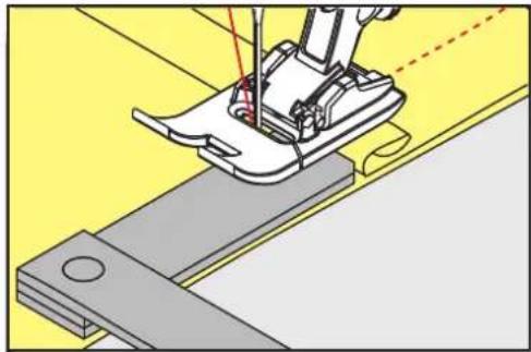 BERNINA 790 Plus - Udligning af stofhøjden - 2