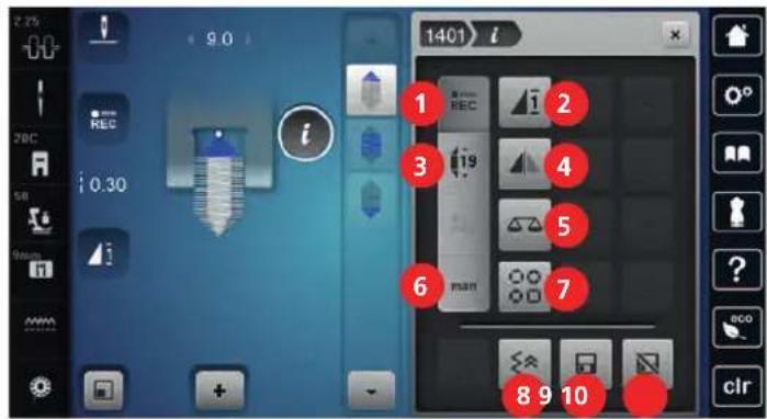 BERNINA 790 Plus - Oversigt Tapering - 1