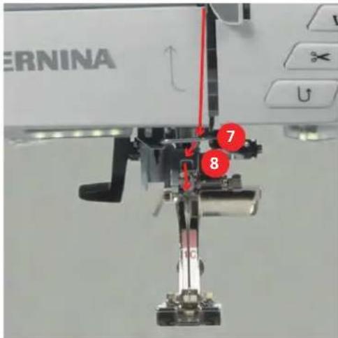 BERNINA 790 Plus - Trådning af overtråd - 2