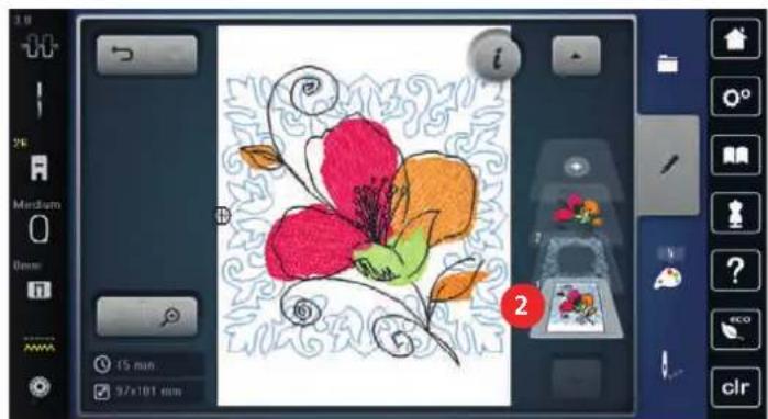 BERNINA 790 Plus - Gruppere broderimotiver - 3