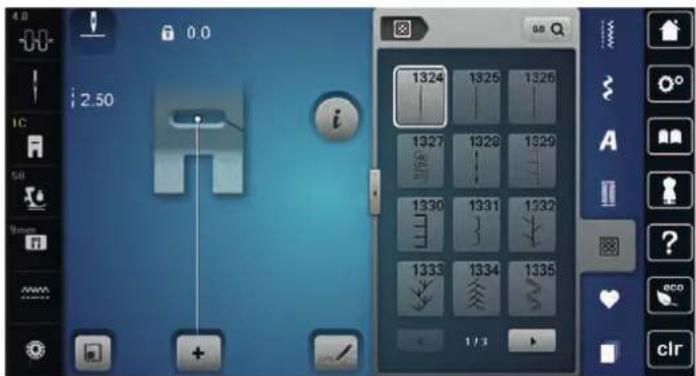 BERNINA 790 Plus - Oversigt Quiltesømme - 1