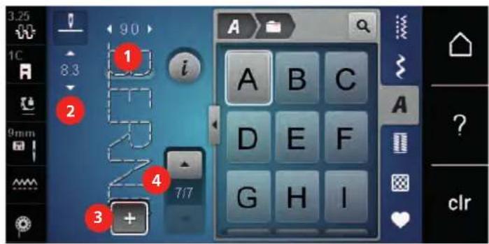 BERNINA 480 - Oversigt kombinationsmodus - 1
