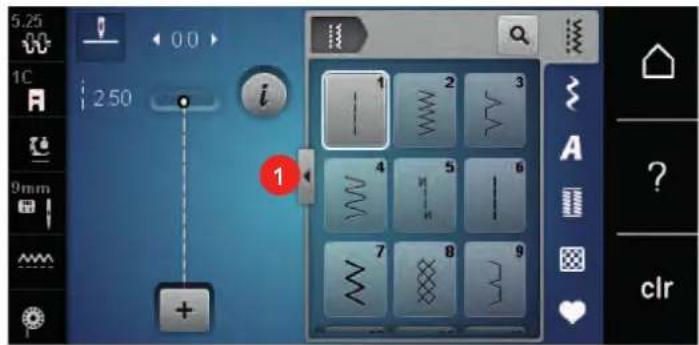BERNINA 480 - Vælg søm - 1
