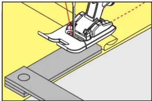 BERNINA 480 - Udligning af stofhøjden - 2