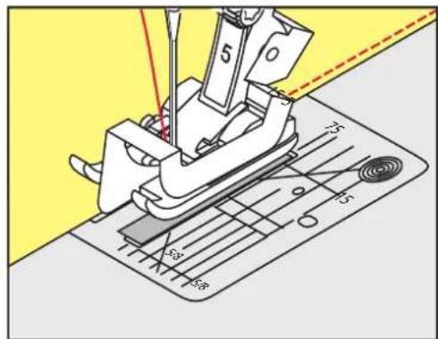 BERNINA 435 - Smal kantstikning - 2