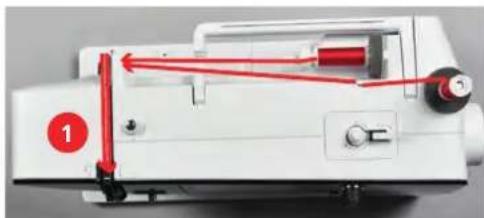 BERNINA 435 - Trådning af dobbeltnål - 1