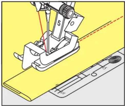 BERNINA 435 - Smal kantstikning - 4