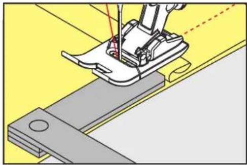 BERNINA 435 - Udligning af stofhøjden - 3