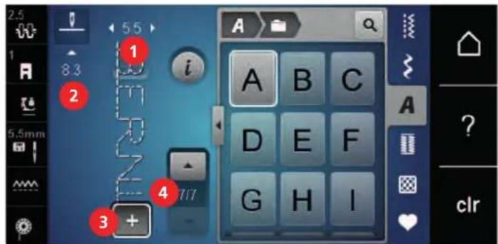 BERNINA 435 - Oversigt kombinationsmodus - 1