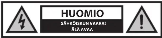 HUOMIO SÄHKÖISKUN VAARA! ÄLÄ AVAA
