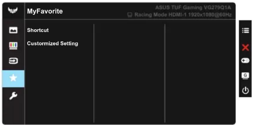 ASUS TUF Gaming VG279Q1A - Input Select (Valg af indgang) - 2