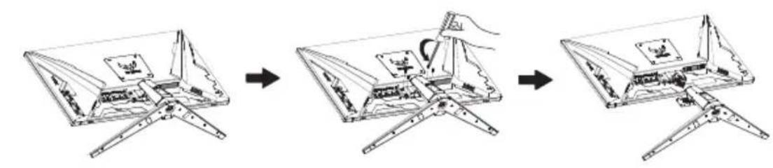 ASUS TUF Gaming VG279Q1A - Sådan aftages arm/stander - 1