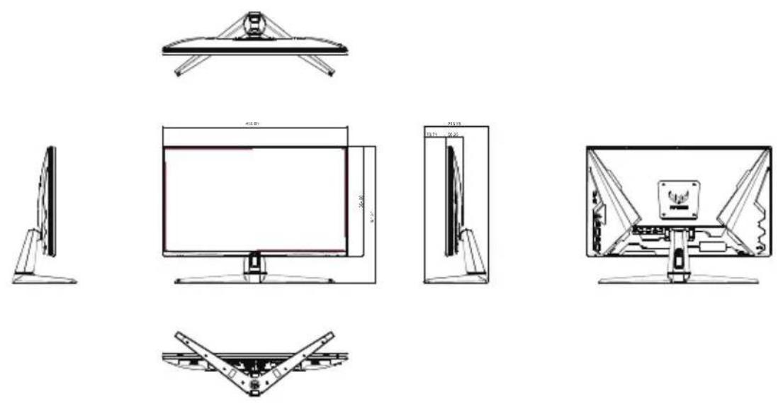 ASUS TUF Gaming VG279Q1A - Mål - 1