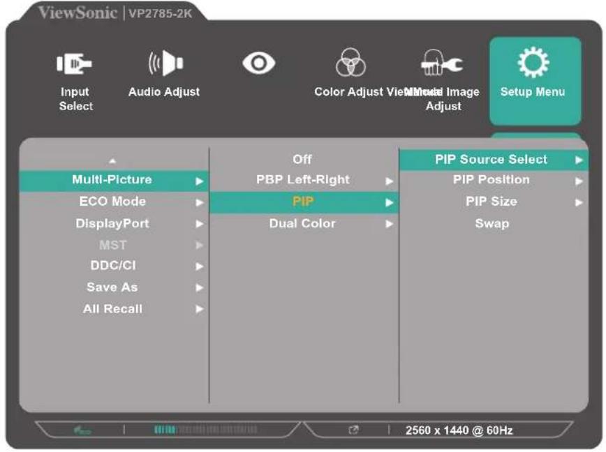 VIEWSONIC VP2785-2K - (الصور المتعددة) Multi-picture - 1