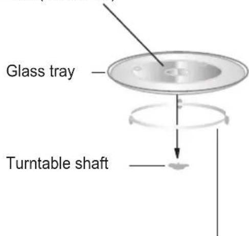 Glass tray Turntable shaft
