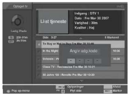 LG 50PT85 - LISTE OVER OPTAGEDE TV-PROGRAMMER - 3