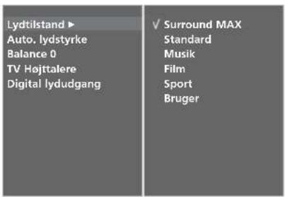 LG 50PT85 - FORVALG AF LYDINDSTILLINGER – SOUND MODE (LYDTILSTAND) - 6