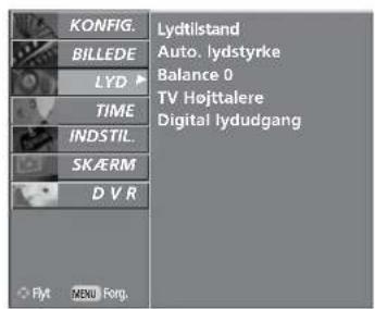 LG 50PT85 - FORVALG AF LYDINDSTILLINGER – SOUND MODE (LYDTILSTAND) - 5