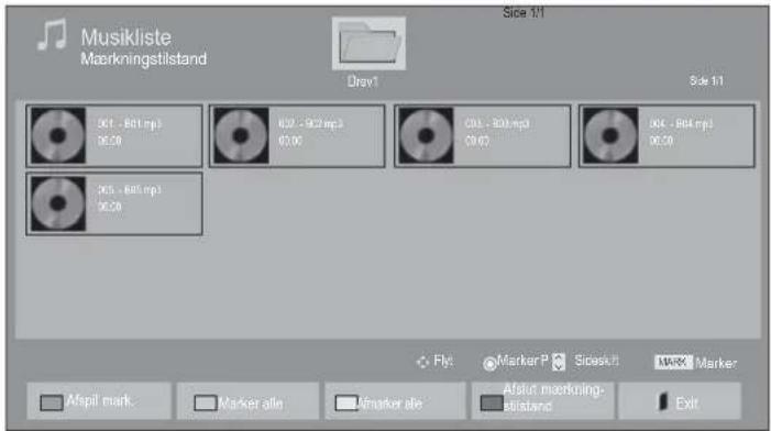LG 37LD420 - ■ Når valgte musikfiler afspilles - 1