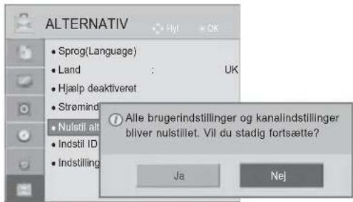 LG 37LD420 - INITIALISERING(GENDANNELSE AF DE OPRINDELIGE FABRIK-SINDSTILLINGER) - 3