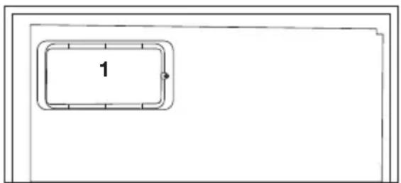 Simple diagram with a numbered rectangular box and a dot, no text or symbols present.