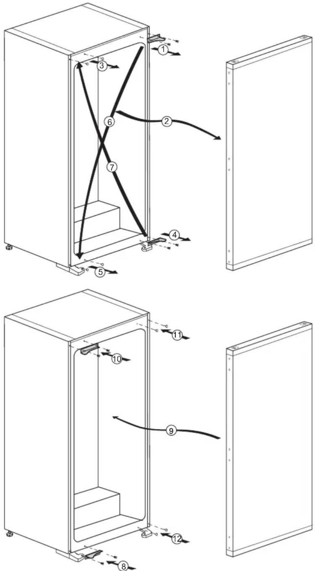 BEKO BSSA315E3F - Ovien uudelleen sijoitus - 1
