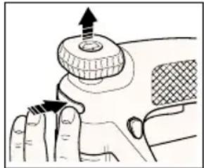 BLACK & DECKER KS635 - Ved anvendelse af scrollerfunktionen skal støttehjulet skydes bagud, så klingen frit kan bevæge sig. - 1