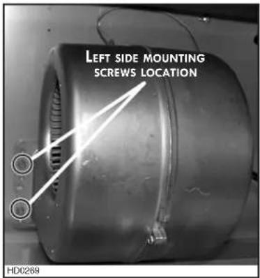 LEFT SIDE MOUNTING SCREWS LOCATION HD0268