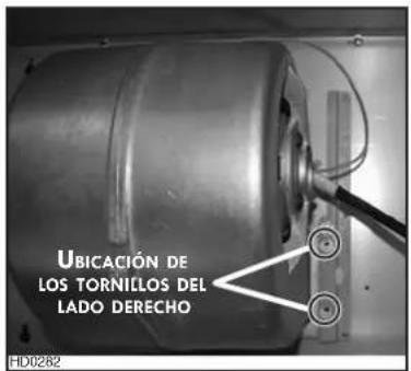 UBICACIÓN DE LOS TORNILLOS DEL LADO DERECHO HD0282