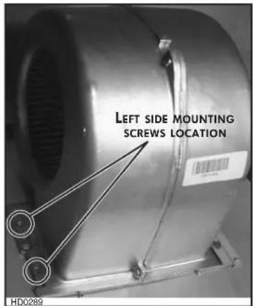 LEFT SIDE MOUNTING SCREWS LOCATION HD0289
