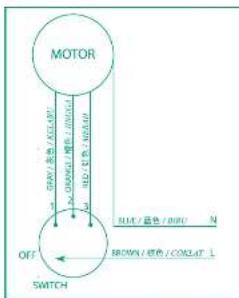 Khind TF126SE - Wiring Diagram / 端线图 / Litar Pendawatan - 1