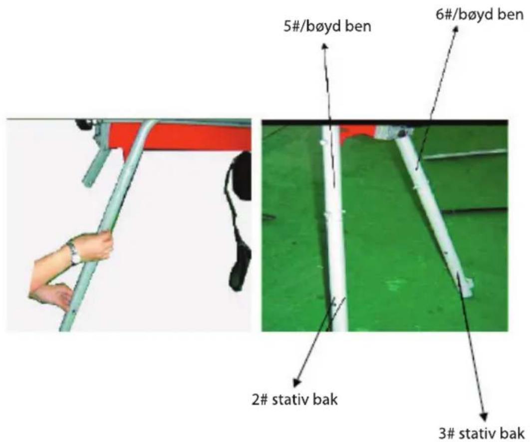 5#/bøyd ben 6#/bøyd ben 2# stativ bak 3# stativ bak