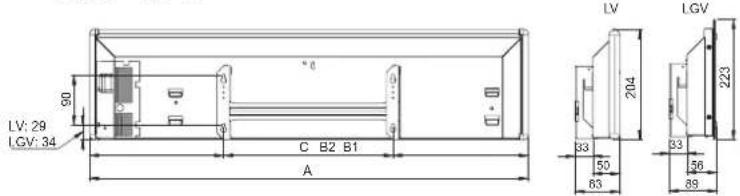 LV: 29 LGV: 34 C B2 B1 A B C B2 B1 LV LGV 204 33 50 63 33 56 89