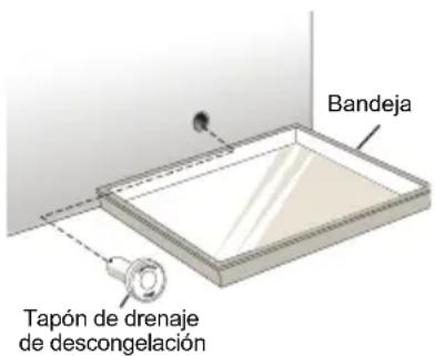 Bandeja Tapón de drenaje de descongelación
