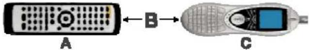 A B C
