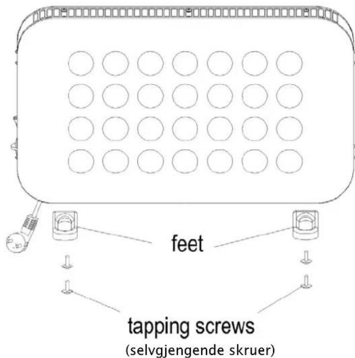 feet tapping screws (selvgjengende skruer)