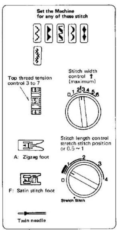 JANOME MS2522 - Twin Needle Stitching - 1