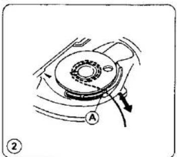 JANOME MS2522 - - Insert the Bobbin into the Bobbin Holder - 2