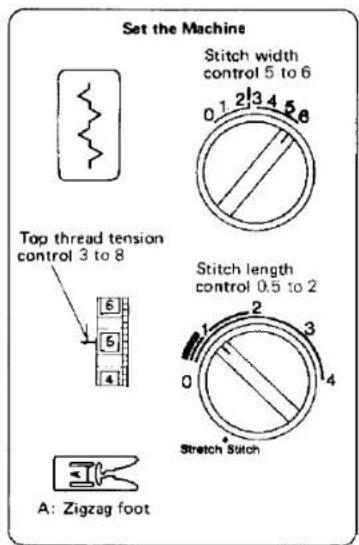 JANOME MS2522 - Fagoting Stitch - 1