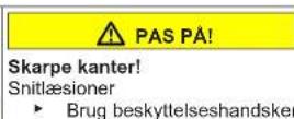 BOSCH KGE36EWCP - Udskiftning af LED-lampe foroven - 8