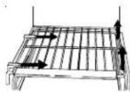 AMANA XRSS264BW - Pour enlever et remettre une clayette Stor-Mor™ : - 1