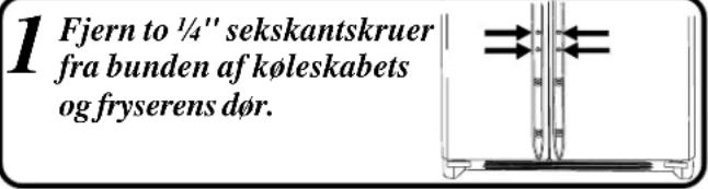 AMANA XRSS264BW - Sådan installeres og fjernes håndtag - 1