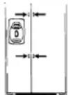 AMANA XRSS264BW - Griffleisten über die halbe Höhe (kein Edelstahl) - 1