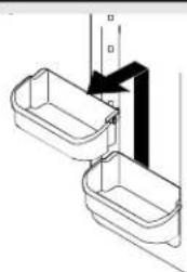 AMANA XRSS264BW - Secchielli interno porta - 1