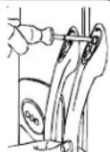 AMANA XRSS264BW - Griffleisten über die halbe Höhe (kein Edelstahl) - 2