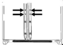 AMANA XRSS264BW - Griffleisten über die gesamte Höhe (kein Edelstahl) - 1