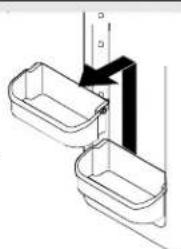 AMANA XRSS264BW - Balconnets de porte - 1