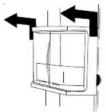 AMANA XRSS204BW - Pour monter et démonter le compartiment à boissons Beverage Chiller™ : - 1