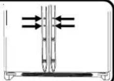 AMANA XRSS204BW - Maniglie a tutta lunghezza (non in acciaio inossidabile) - 1